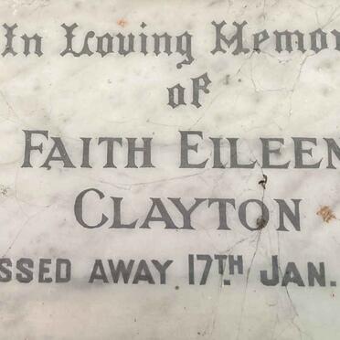 CLAYTON Faith Eileen -1961