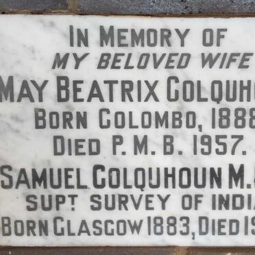 COLQUHOUN Samuel 1883-1959 & May Beatrix 1888-1957