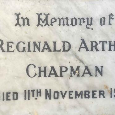CHAPMAN Reginald Arthur -1963