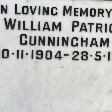 CUNNINGHAM William Patrick 1904-1981