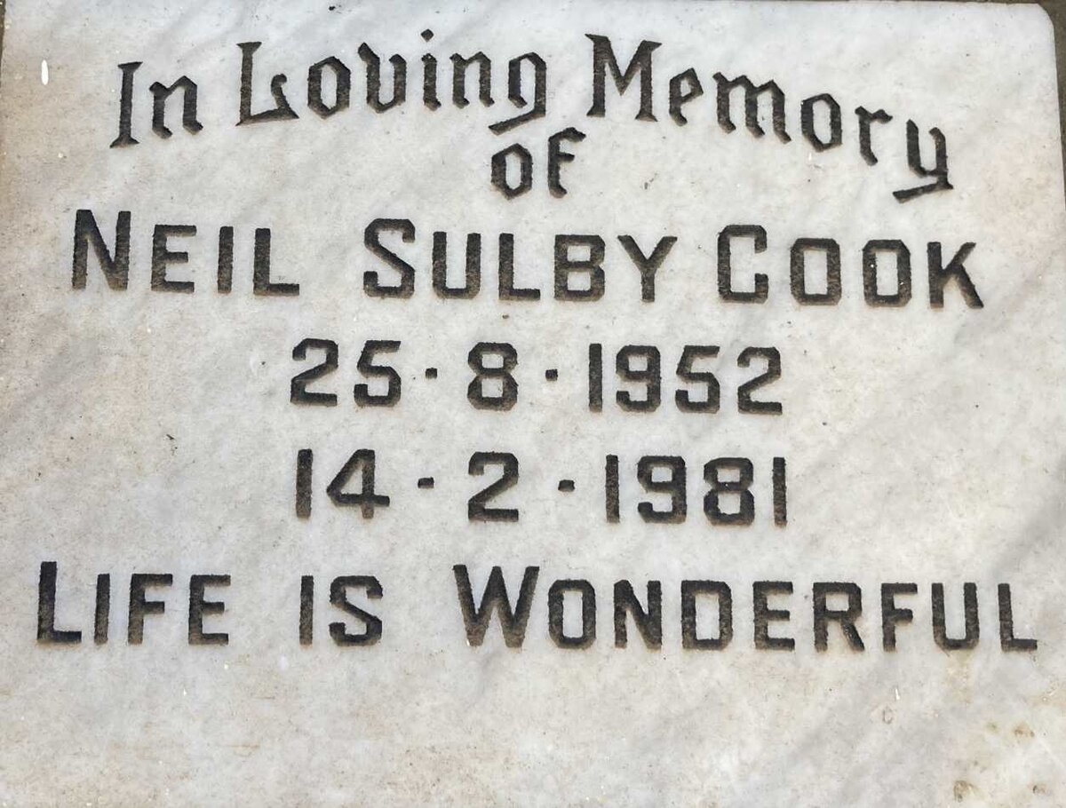 COOK Neil Sulby 1952-1981