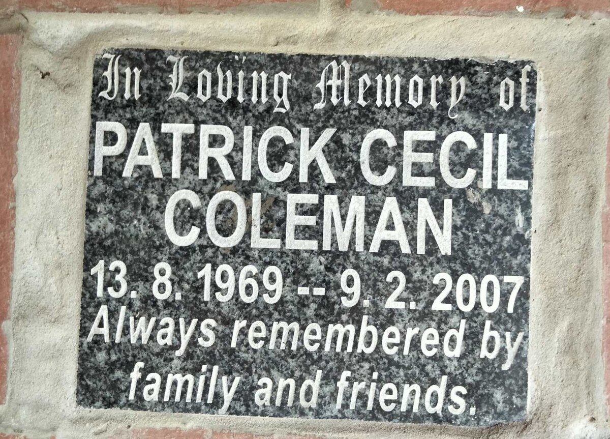 COLEMAN Patrick Cecil 1969-2007