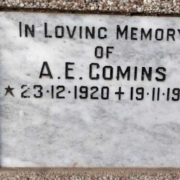 COMINS A.E. 1920-1982
