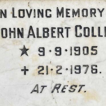 COLLINS John Albert 1905-1976