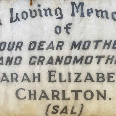 CHARLTON Sarah Elizabeth