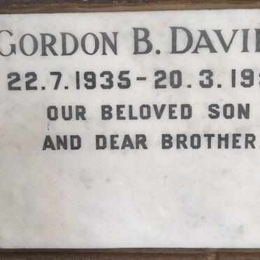DAVIES Gordon B. 1935-1957