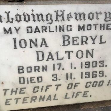 DALTON Iona Beryl 1903-1969