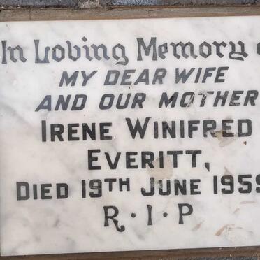 EVERITT Irene Winifred -1959