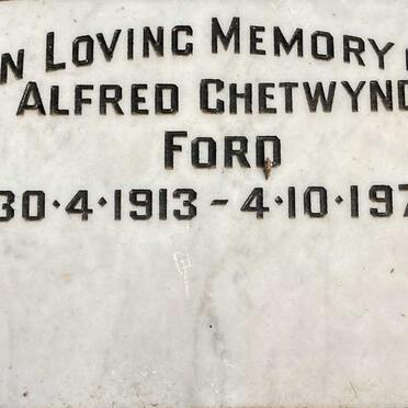 FORD Alfred Chetwynd 1913-1974