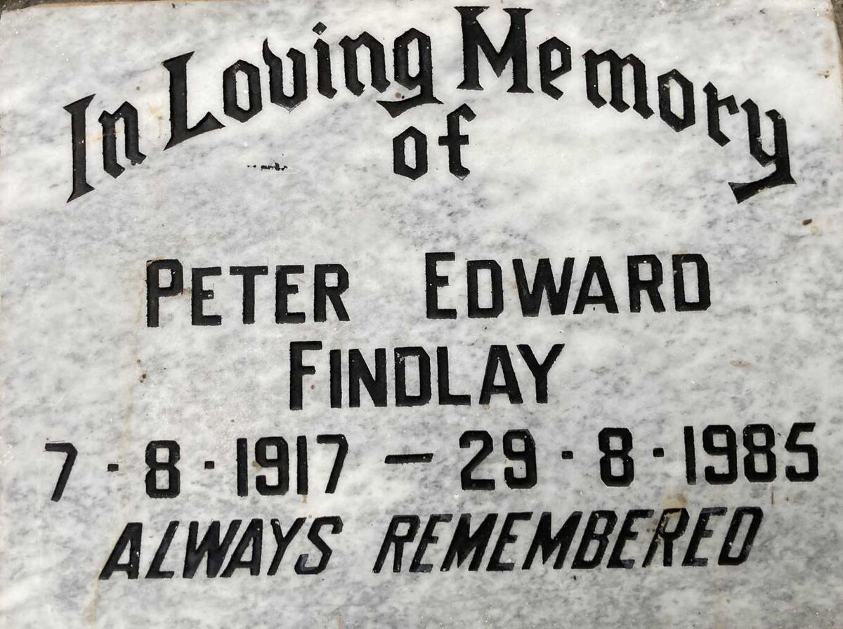 FINDLAY Peter Edward 1917-1985