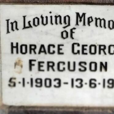FERGUSON Horace George 1903-1979