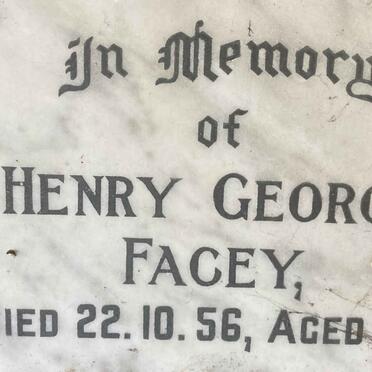 FACEY Henry George -1956