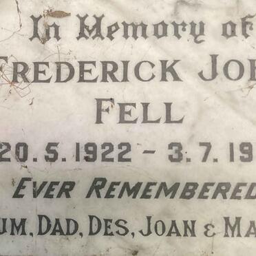 FELL Frederick John 1922-1957