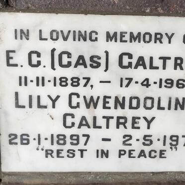 GALTREY E.C. 1887-1967 & Lily Gwendoline 1897-1977
