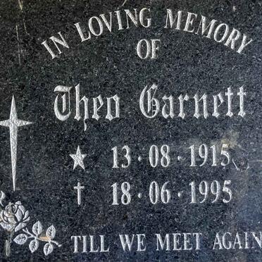 GARNETT Theo 1915-1995