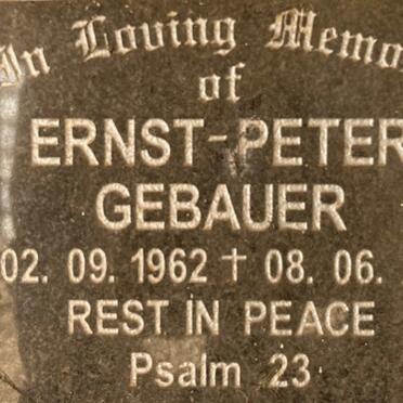 GEBAUER Ernst-Peter 1962-2000