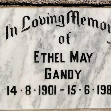 GANDY Ethel May 1901-1986