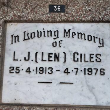 GILES L.J. 1913-1976