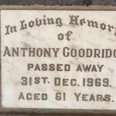 GOODRIDGE Anthony -1969