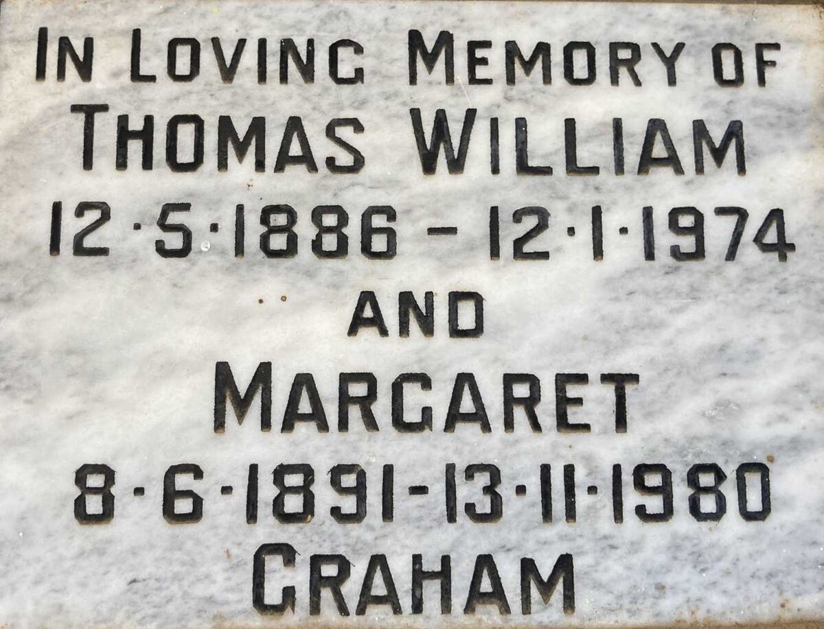 GRAHAM Thomas William 1886-1974 & Margaret 1891-1980