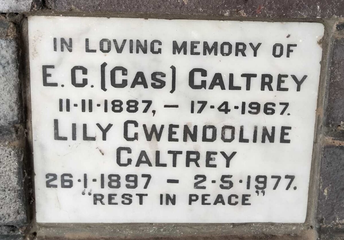 GALTREY E.C. 1887-1967 & Lily Gwendoline 1897-1977