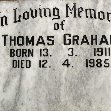 GRAHAM Thomas 1911-1985