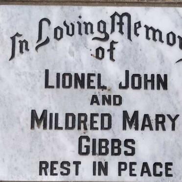 GIBBS Lionel John & Mildred Mary
