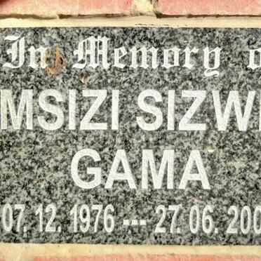 GAMA Msizi Sizwe 1976-2004