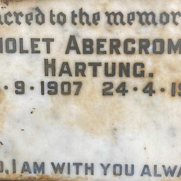 HARTUNG Violet Abercrombie 1907-1960