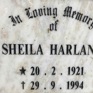 HARLAND Sheila 1921-1994