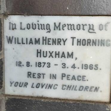 HUXHAM William Henry Thorning 1873-1965