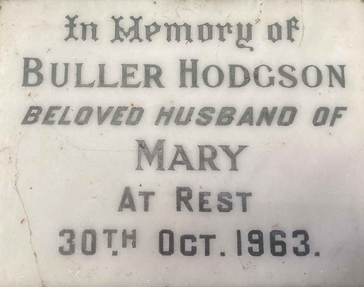 HODGSON Buller -1963