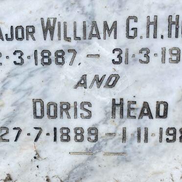 HEAD William G.H. 1887-1954 & Doris 1889-1983