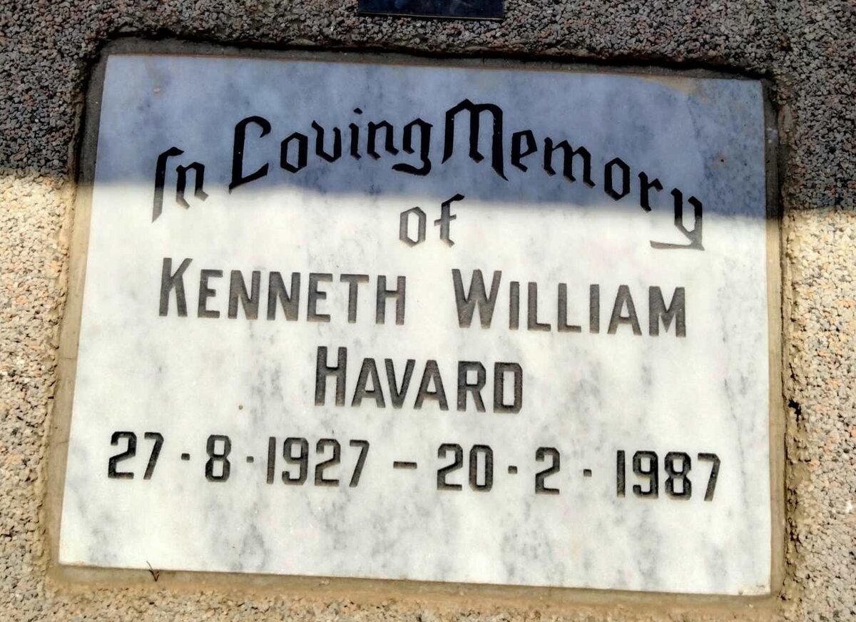 HAVARD Kenneth William 1927-1987