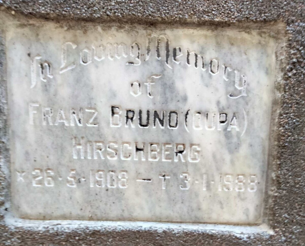 HIRSCHBERG Franz Bruno 1908-1988