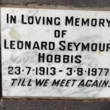HOBBIS Leonard Seymour 1913-1977