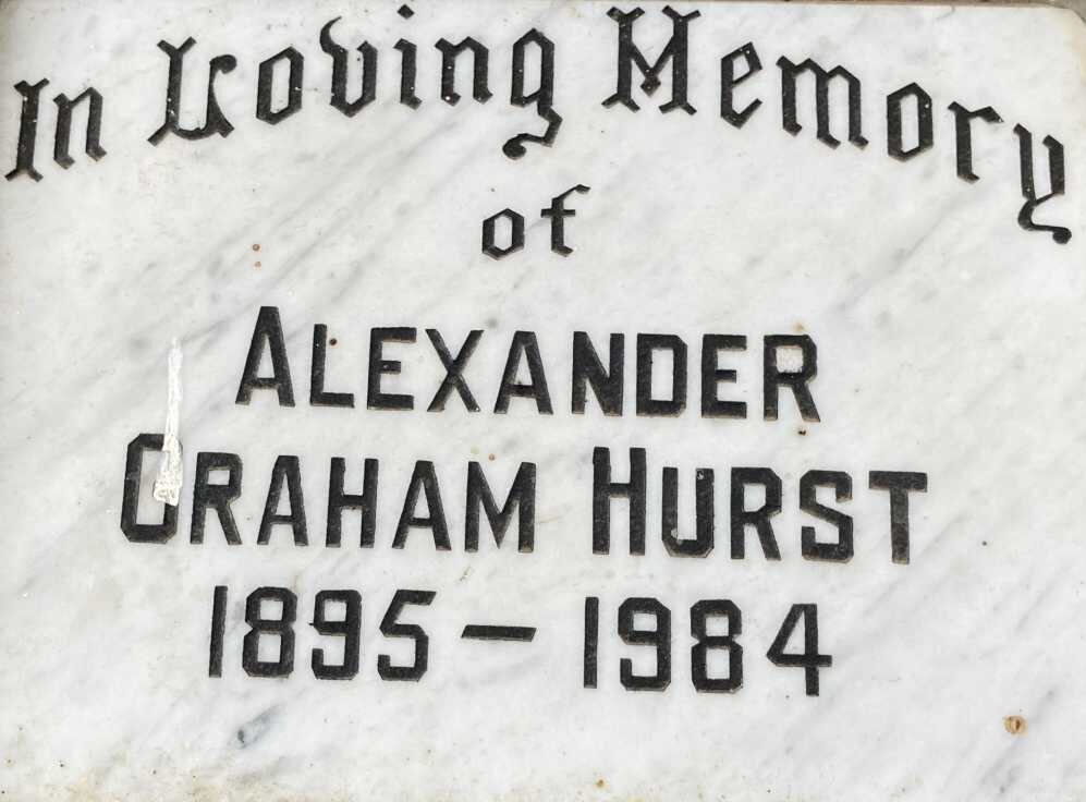 HURST Alexander Graham 1895-1984