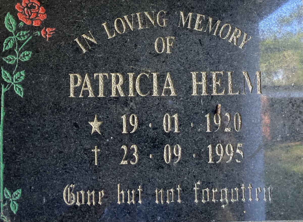 HELM Patricia 1920-1995