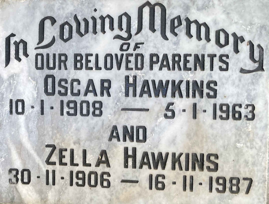 HAWKINS Oscar 1908-1963 & Zella 1906-1987