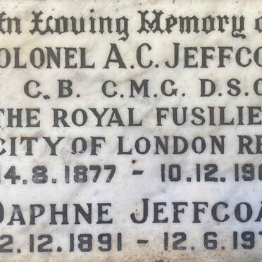 JEFFCOAT A.C. 1877-1963 & Daphne 1891-1979
