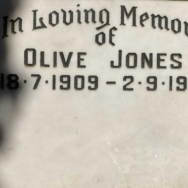 JONES Olive 1909-1981