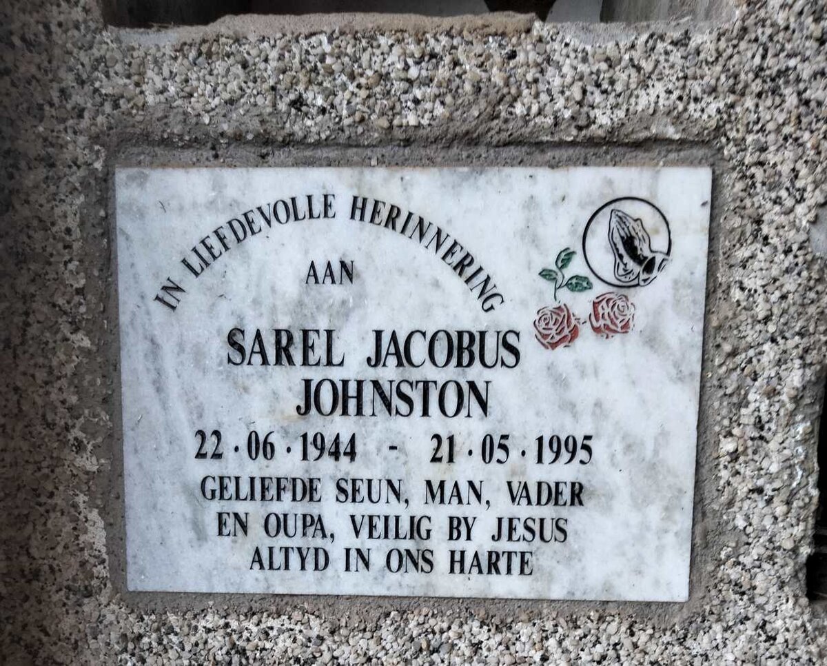 JOHNSTON Sarel Jacobus 1944-1995