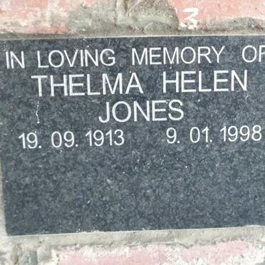 JONES Thelma Helen 1913-1998
