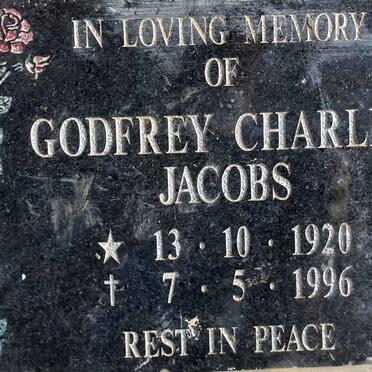 JACOBS Godfrey Charles 1920-1996
