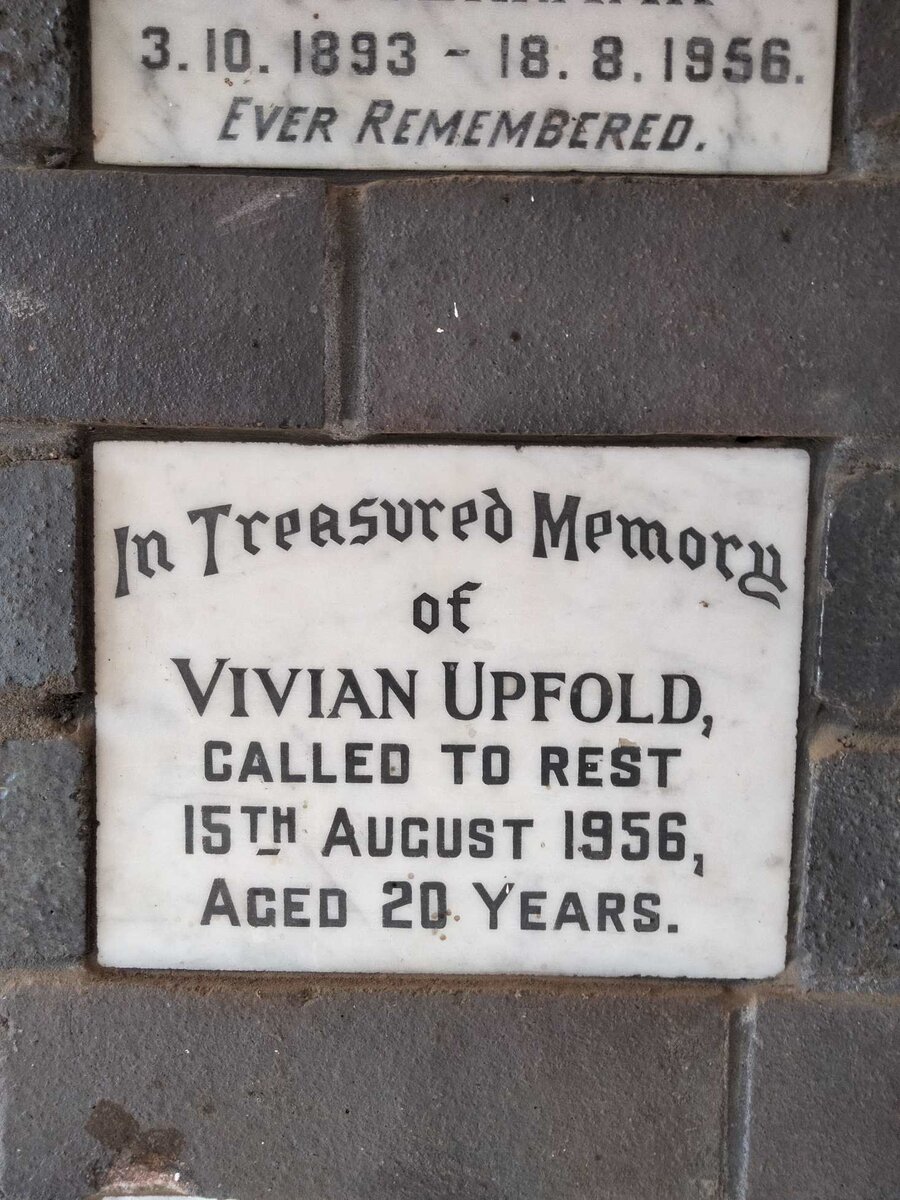 UPFOLD Vivian -1956
