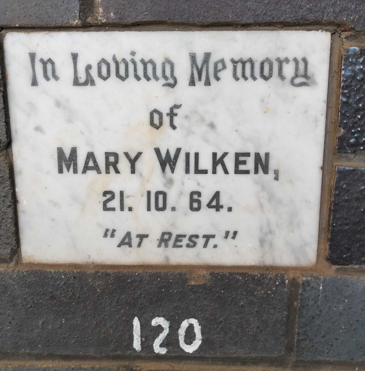 WILKEN Mary -1964