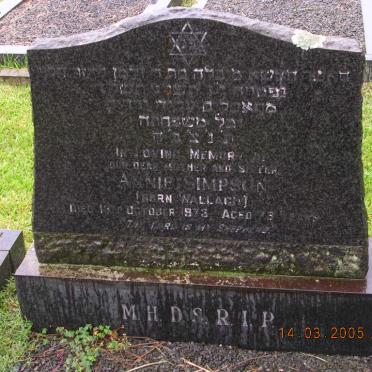 SIMPSON Annie nee WALLACE -1973