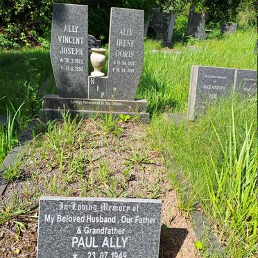 ALLY Vincent Joseph 1922-1996 & Irene Doris 1926-2003 :: ALLY Paul 1949-2010