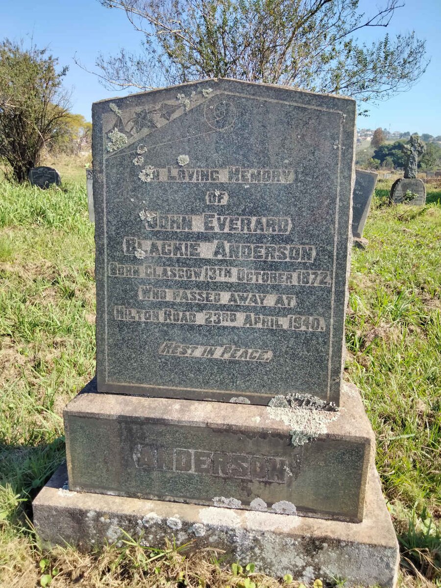 ANDERSON John Everard Blackie 1872-1940