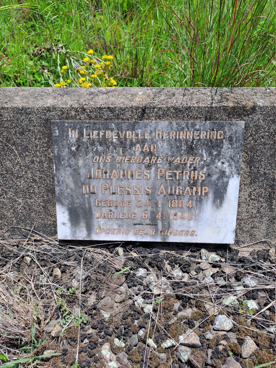 AUCAMP Johannes Petrus Du Plessis 1884-1946